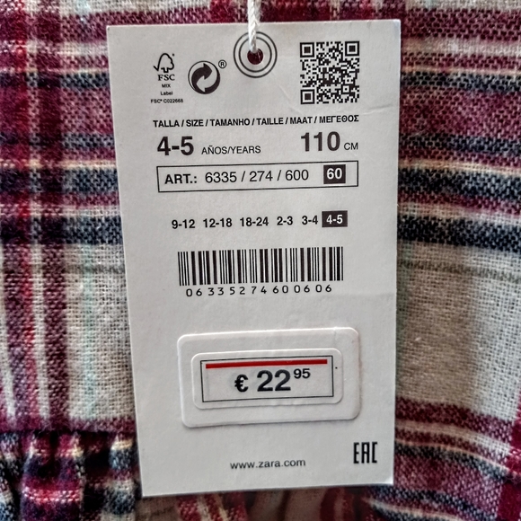 ZARA Plaid Girls Dress - Picture 7 of 7